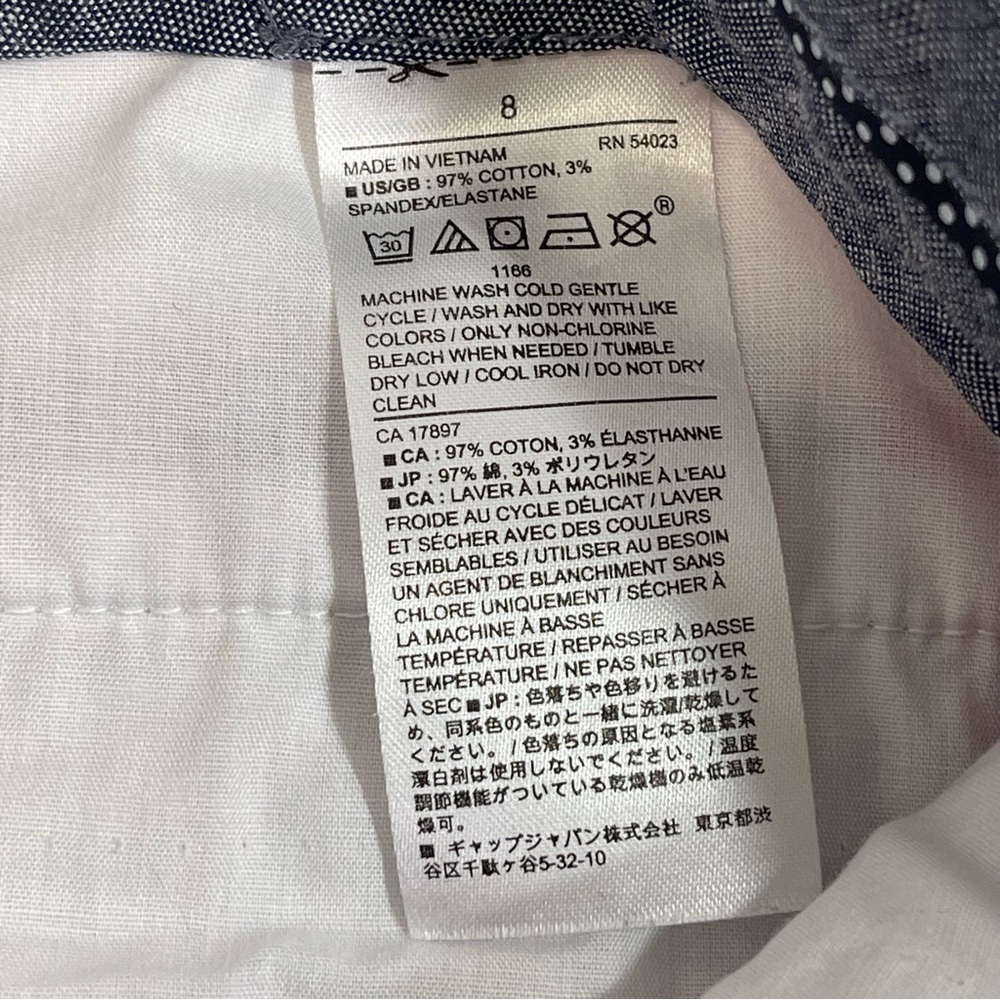 Set of 2 Banana Republic Chino Shorts Cotton Lightweight Summer Vacation Size 8 - Picture 10 of 16